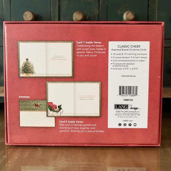 *BRAND NEW Lang Classic Cheer Boxed Christmas Cards - Picture 8 of 9